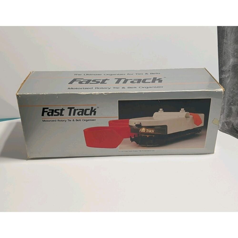 Fast Track Motorized‎ Rotary Tie & Belt Organizer Closet Rack – Open Box